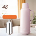 2000ML Termospudel K&auml;epidemega Matkamine Suure mahutavusega Veepudel Majapidamine Termiline Kohvipudel K&ouml;&ouml;k Termiline Pott