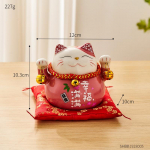 Keraamiline Fortune Cat Loominguline Armas Loomade Disain Peen k&auml;sit&ouml;&ouml; Ornamendid Jaapani stiilis Kodukontori t&ouml;&ouml;lauakaunistus Lapse kingitus