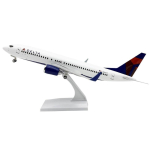 1/130 Mastaabis Valatud B737 Delta AirLines Lennukimudel 30cm M&auml;ngulennuki Mudel Suveniir Vaikne Lennukim&auml;nguasi Kogutav Kingitus Aviati poolt white