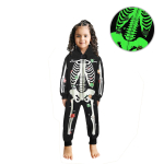 2025 S&uuml;gis/Talv Helendavad Halloweeni &Uuml;hesosised Pidžaamad Lastele ja Perele 5 Years black