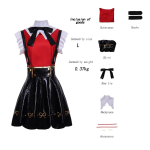 Anime m&auml;ng Needy Girl Overdose Cosplay kost&uuml;&uuml;m Jk vormir&otilde;ivad Nahast seelikukomplekt Abyss Kangel Ame Chan Halloweeni Cosplay kost&uuml;&uuml;m S 40-45kg beež