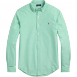 Polo Ralph Lauren Logo Tikitud Pikkade Varrukatega L&otilde;tv K&uuml;ljelt N&ouml;&ouml;bitav S&auml;rk Meeste s&auml;rgid Smaragdroheline 710792161017 XS