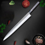 Sashimi nuga &uuml;he teraga 10Cr15MoV teras L&otilde;ikamiseks L&otilde;he Ham Kala fileerimiseks L&otilde;ikur Yanagiba Jaapani k&ouml;&ouml;ginoad 24cm Blade