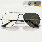 Kroomitud p&auml;ikeseprillid multifokaalsed lugemisprillid meestele v&auml;listingimustes klassikalised piloodiprillid valmis progressiivsed l&auml;hedale kaugele n&auml;gemise p&auml;ikeseprillid 2.5