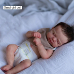 Elutruu 48cm Reborn Baby Doll Pascale t&auml;isvin&uuml;&uuml;lkehaga pestav vasts&uuml;ndinud beebinukk rinnahoidjaga k&auml;sitsi juurdunud juustega suletud silmadega taass&uuml;nni nukk lastele vanuses 3+ girl doll