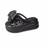 Moodsad 7cm Platvormiga Sussid Sandaalid Naistele L&auml;ikiv Vibu Paks Tald Sussid Naistele Paksud Uued Suvised Vabaaja Rannasussid Zapatos Mujer 34 h&otilde;be