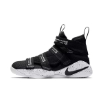 Nike Zoom Soldier 11 &Uuml;mar nina Tasane tald Libisemisvastane P&otilde;rutuskindlus K&otilde;rge s&auml;&auml;rega Laste Korvpallijalatsid Laste korvpallijalatsid Must Valge AJ6985-002 36