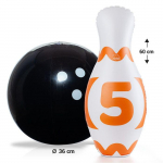 Jeu de quilles XXL - Molto - Gonflable - 6 quilles de 60 cm - Id&eacute;al pour jardin - Mixte sinine