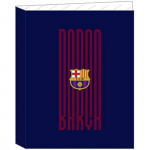 Classeur - SAFTA - F.C. Barcelona - 4 anneaux - Enfant - Bleu et grenat sinine