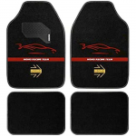 Tapis de voiture - MOMO - Set complet 4 pi&egrave;ces - Universel - Noir/Rouge - Antid&eacute;rapant must