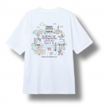 Spao &ldquo;Woody Seoul Tour&rdquo; L&uuml;hikeste varrukatega T-s&auml;rk &ndash; Valge. XXL