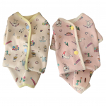 V&auml;rviline pehme fliisist koera k&otilde;ik-&uuml;hes riietus &ndash; Soe kutsika siseriietus Baby Pink-XL