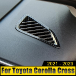 Autotarvikud Toyota Corolla Cross XG10 2022 2023 h&uuml;briid-ABS armatuurlaua kliimaseadme ventilatsiooni v&auml;ljalaskeava trimmikatte kattepulgale Carbon Fiber