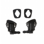 2Pcs Windshield Wiper Washer Jet Nozzle Spray For Toyota E120 Corolla Camry XV30 Plastic Black Fan Spray Shape with gaskets