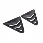 ABS Carbon fiber Rear Window Louver Shutter Cover Trim For Subaru Crosstrek 23+