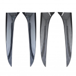 1 Pair Wing Canard Splitter Vertical Window Side Spoiler Bright black for BMW E84 X1 2009-2015 Stickers Car Styling Bright Black