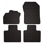 Dywaniki samochodowe gumowe do: Renault Zoe hatchback (2013-) - czarne, dopasowane