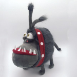 30cm Palus Tegevuskuju Gris Gru Lemmikloomakoer Palusnukk Suuaukuga Kyle V&auml;ikekoer Nuku Nukuke Chien Peluche 25cm black