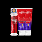 Colgate Optic White Pumbaga Valgendav Hambapasta Komplekt