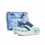 Crocs Crush Clog EVA Denim Star Kingikarbis Kevad/Suvi Dekoratiivne Pandla Denim Elemendid Graffiti Trend Aukudega Kingad Unisex Valge 36-37 valge