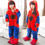 Onesie Anime Multifilm Cosplay Kigurumi Halloweeni Pidžaama Lastele magamisriided Kodur&otilde;ivad Jumpsuit 4T punane