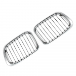 For BMW E46 4 Door pre-facelift 1998 1999 2000 2001 Chrome Car Front Bumper Grille Kidney Racing Grill Grilles 51138208489 Chrome