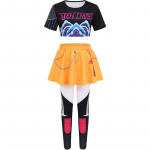 Kpop Mira Peo Kost&uuml;&uuml;m Cosplay Riietus Top P&uuml;ksid Laste Halloweeni Kost&uuml;&uuml;mid Laulja Rollim&auml;ngur&otilde;ivad 160cm sinine