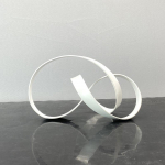 Metallist K&auml;sit&ouml;&ouml; Abstract S&otilde;lm Geomeetriliselt Keritud Teip Kuldne Skulptuur Metallist Dekoratiivsed Kujukesed Ruumi Kaunistamise Aksessuaarid