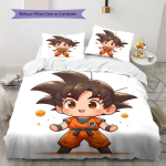 Armas koomiksitegelase Son Goku mustriga voodipesu, tekikomplekt, tekikott, padjap&uuml;&uuml;r, kodu s&uuml;nnip&auml;evakingitus (1 * tekikott + 2 * padjap&uuml;&uuml;ri, ilma s&uuml;damikuta) 135x200cm