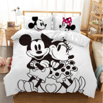 J&otilde;ulud Mickey Minnie Hiire Voodipesu Komplekt Multikas Lastele Poistele T&uuml;drukutele T&auml;iskasvanutele Tekikott J&otilde;ulukingitus S&uuml;nnip&auml;evakingitus AU Single(140*210cm)3pcs