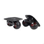 1 paar rulluiske, libisemiskindlad, kaasaskantavad, moekad, kerged kingitusroller-t&auml;navarulluisud ratastega Arc Black Wheel black