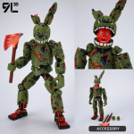 9L3D Prinditud FNAF Freddy Fazbear's Pizza Springtrap M&auml;nguasjad Tegevuskujud Anime Mudel Lucky13 Dummy13 Titan13 Kaunistused Kingitused
