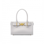 Versace Medusa 95 Eemaldatav &otilde;larihm Magnetiline kinnis Nahast &Uuml;hev&auml;rviline K&auml;ekott Naiste K&auml;ekotid Hall Valge 1013169-1A10795-1E98V Basic Set (Bag+Dust Bag)