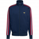 Adidas Originals Firebird FW25 dressipluus, mugav p&uuml;stkraega triibuline lukuga meeste jope KD3841 L