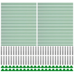 Kasvuhoone kaared Komplekt Lihtne kokkupanek Kasvutunneli komplekt Tugikaared koos klambritega Kaarjas raam Aia kangale Kasvuhoone kiledele D