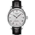 Tissot Le Locle Automaatne Powermatic 80 Kell H&otilde;bedase sihverplaadi ja nahkrihmaga, Meeste, Mudel T0064071603300 (Ametlikult imporditud)