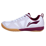 Li Ning Cushioning Slip Resistant Abrasion Resistant Low top Table Tennis Shoes Unisex Gray Deep Red APTT007-3 35