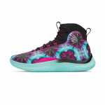 Under Armour Curry 4 amortisatsiooniga keskmise k&otilde;rgusega korvpallijalatsid Unisex Sinine Lilla 3028575-001 44