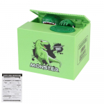 Laste kingitus Elektrooniline raha s&auml;&auml;stmise karp M&uuml;ndi hoiup&otilde;rsas Raha varastav karp M&auml;nguasi Tegevusfiguur M&auml;nguasjad Muusikaga Automatiseeritud m&uuml;ndipank Dinosaur