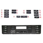 Kliimaseadme l&uuml;lituspaneeli nupukate 64116915812 BMW X5 E53 1999-2006 E39 1996-2002 jaoks gray