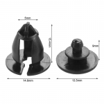 10Pcs Car Interior Trim Strip Clips Panel For RENAULT CLIO KANGOO TRAFFIC 7703077434 Car interior accessories
