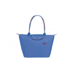 Longchamp Le Pliage Club Pika K&auml;epidemega Kangast Ostukott V&auml;ike Naiste Totesinik Sinine Lilla 2605619P23 Blue Purple
