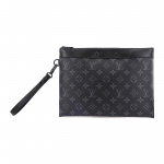 Louis Vuitton Pochette To-Go Klassikaline Monogramm T&otilde;mblukuga Sidur Unisex Sidur Hall Must M81569 Box(Basic Set+Box)