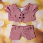 15cm 20cm pl&uuml;&uuml;sist puuvillanuku riided ametlik &uuml;likonna p&uuml;ksikomplekt pl&uuml;&uuml;sist t&auml;istopitud nuku riietuse aksessuaarid Changjing kleit m&auml;nguasjad for 15cm doll pink