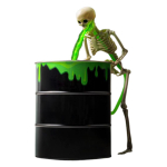 Halloweeni kaunistus Naljakas Oksendav Luuker LED-valgusega Kodu Baar Halloweeni Maagiapidu &Otilde;udusluuker DIY Rekvisiidid black