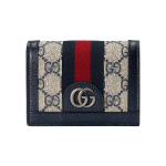 Gucci Ophidia Logoga L&uuml;hike Klapiga L&otilde;uendi ja Nahast Rahakott Naiste rahakott Beež Sinine 523155-96IWN-4076 Gift Set(Basic Set+Box+Shopping Bag)