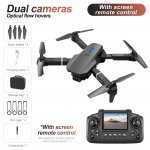 2026 E88 4K kahekordne kaamera Professionaalne GPS FPV Harjadeta mootor Optiline voolujooks Ujuv Kokkupandav Quadcopter RC Kingitus 1 battery must