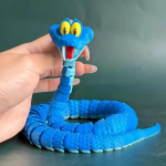 68cm Gary Madu: Zootopia 2 liigendiga simulatsioonim&auml;nguasi Madu 3D-prinditud Madu Gary Mudel Stressi maandamise m&auml;nguasjad Laste kingitus blue