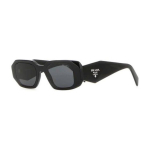 Prada sile stiilne raam logo kaunistatud ebakorrap&auml;rane kuju p&auml;ikeseprillid Naiste p&auml;ikeseprillid Must SPR17WC049E1ABF05S0 Basic Packaging-Eyeglass Case+Box