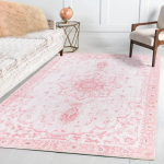 Libisemiskindla tagak&uuml;ljega vaibad Roosa Pehme Vaip Kokkupandav Masinpestav Retro elutuppa magamistuppa s&ouml;&ouml;gituppa kodukontorisse kaunistamiseks 120cm x 160cm